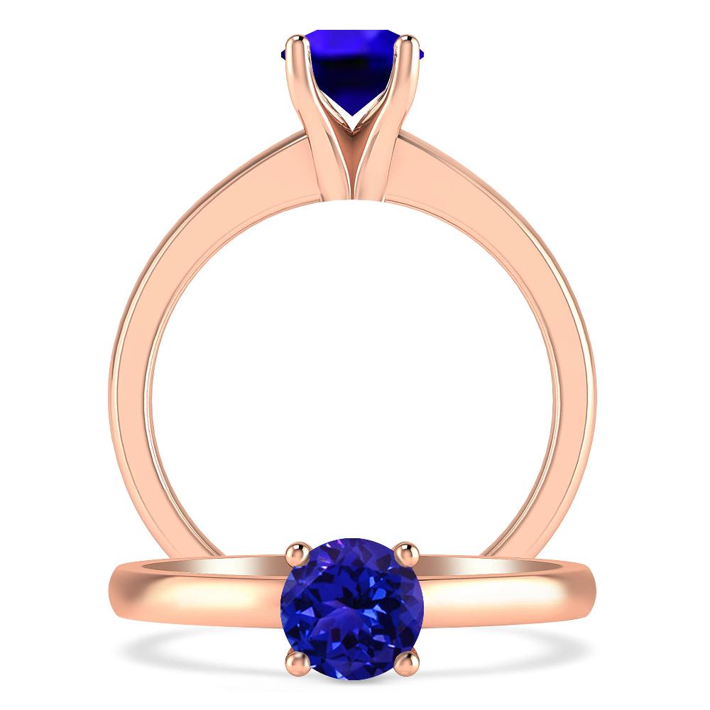 Rose Gold - Tanzanite