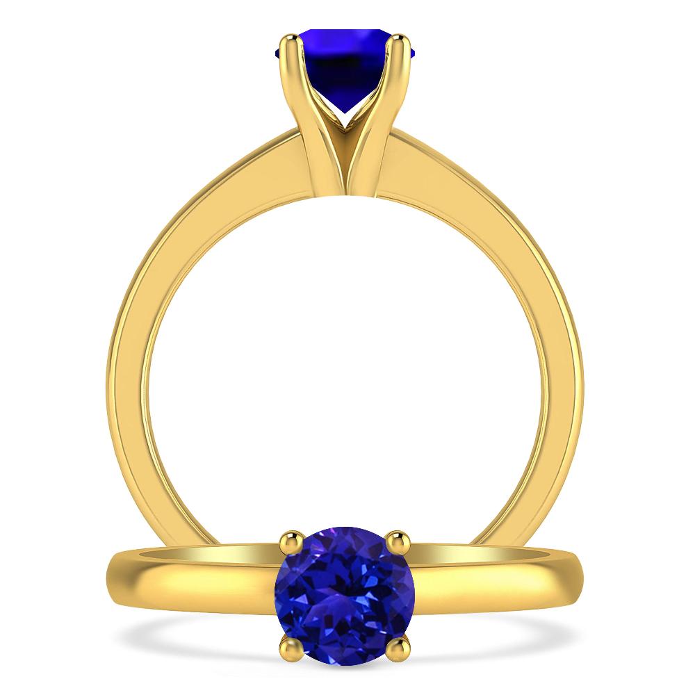 Yellow Gold - Tanzanite