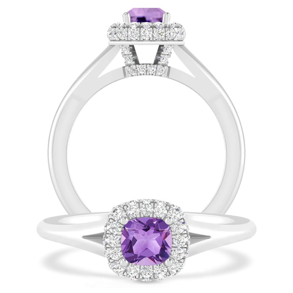 White Gold - Amethyst