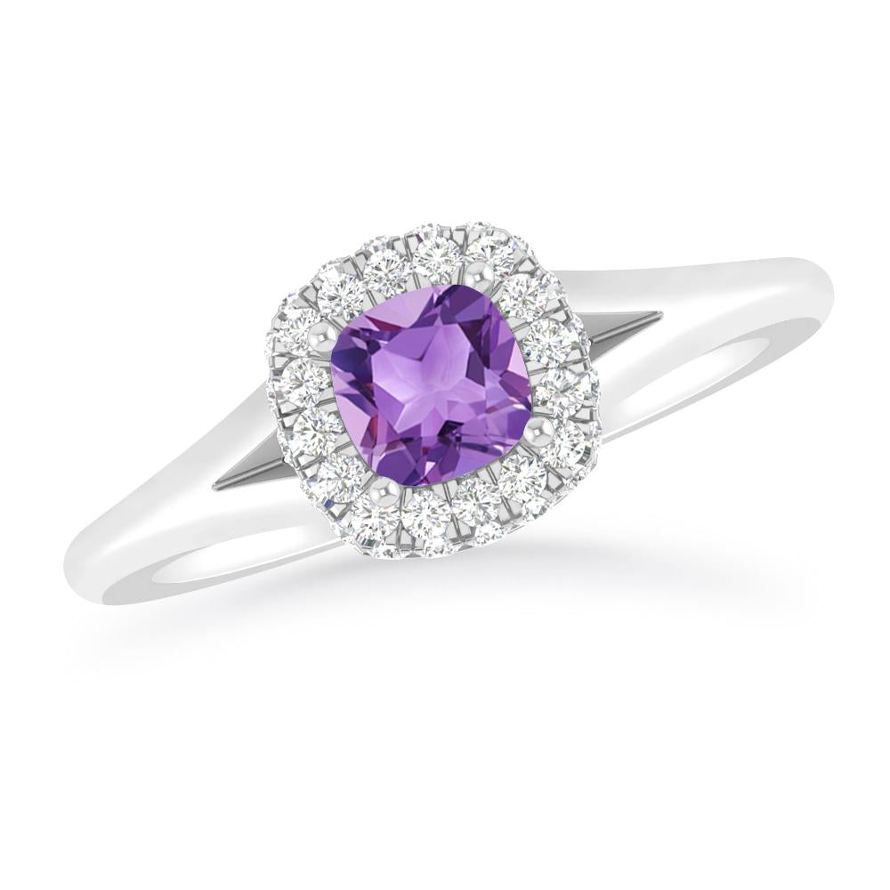 White Gold - Amethyst