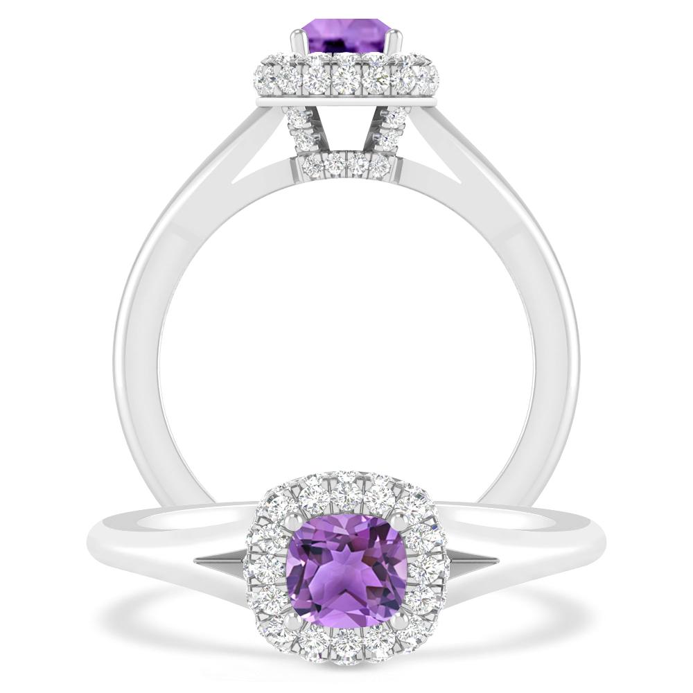 White Gold - Amethyst