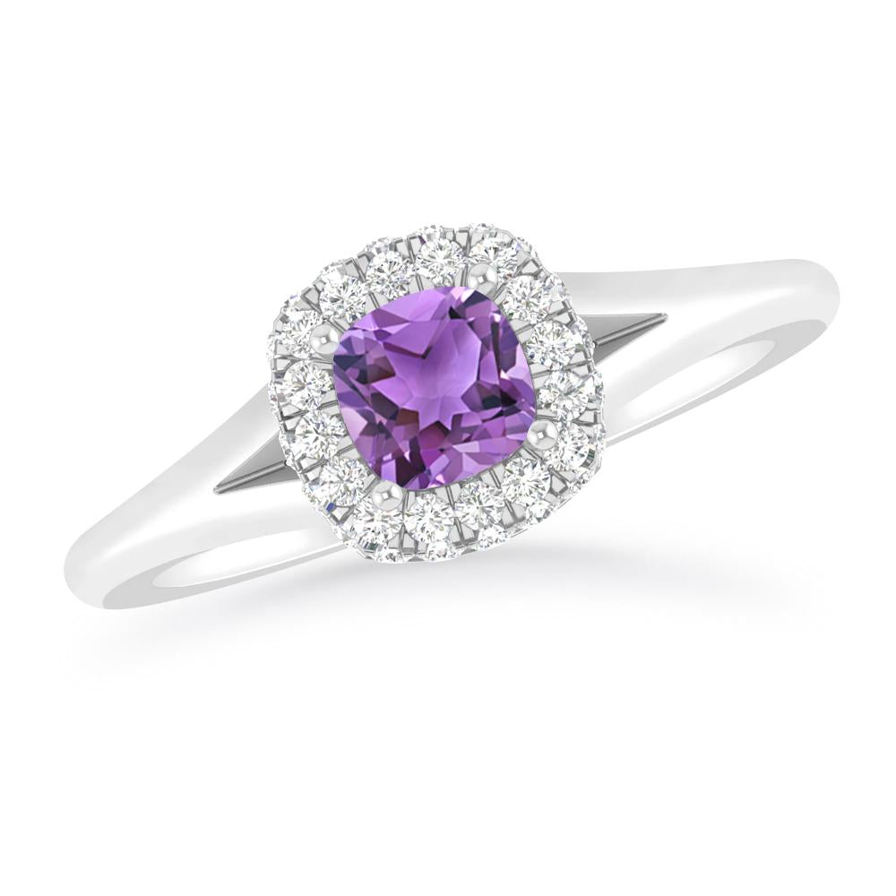 White Gold - Amethyst