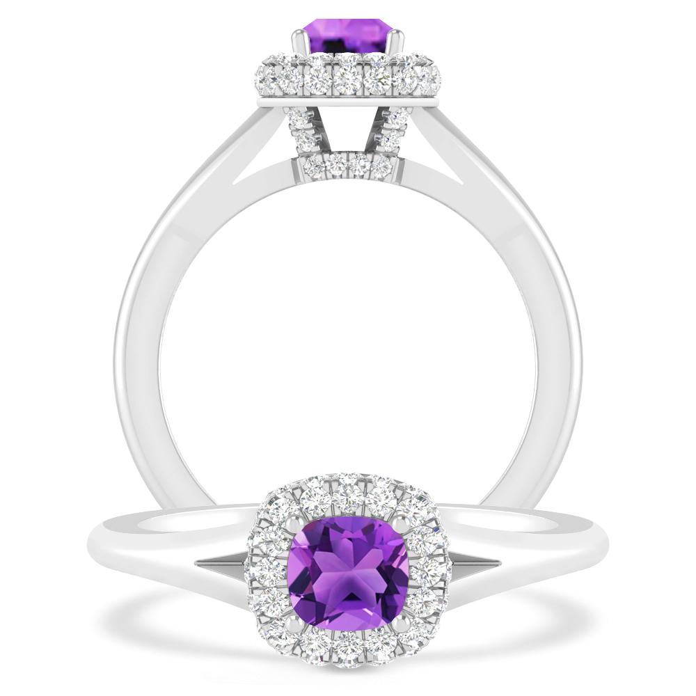 White Gold - Amethyst