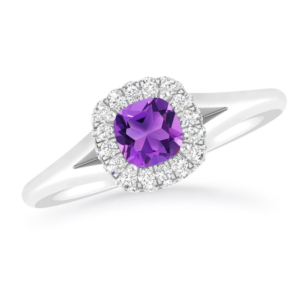 White Gold - Amethyst