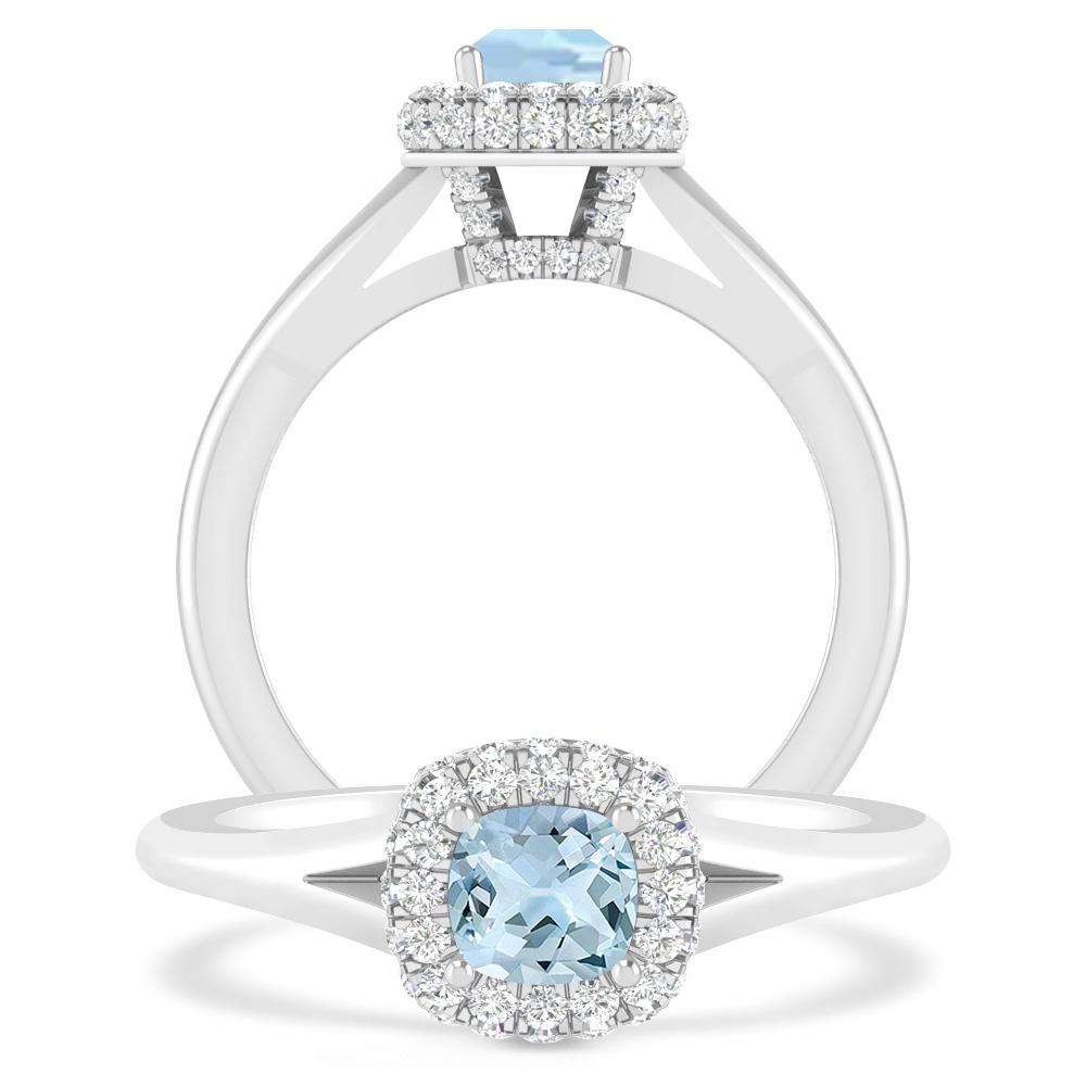 White Gold - Aquamarine