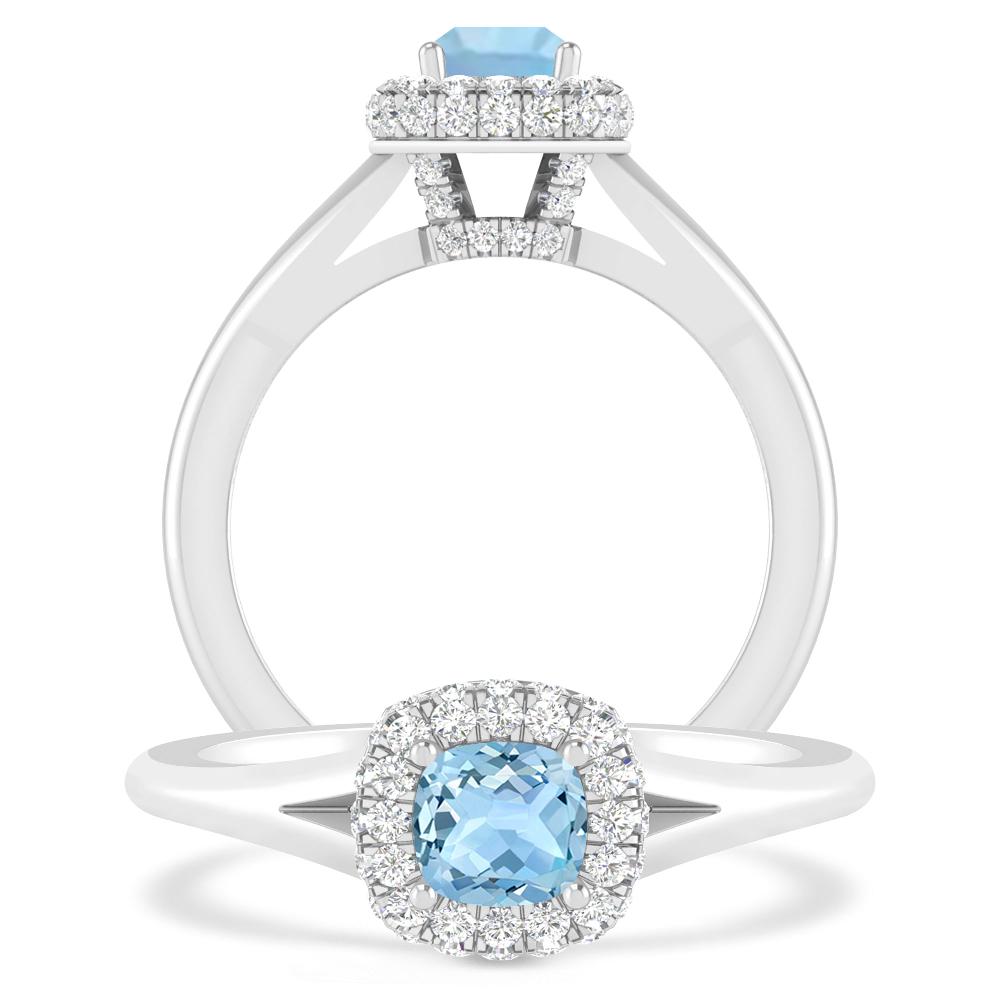 White Gold - Aquamarine