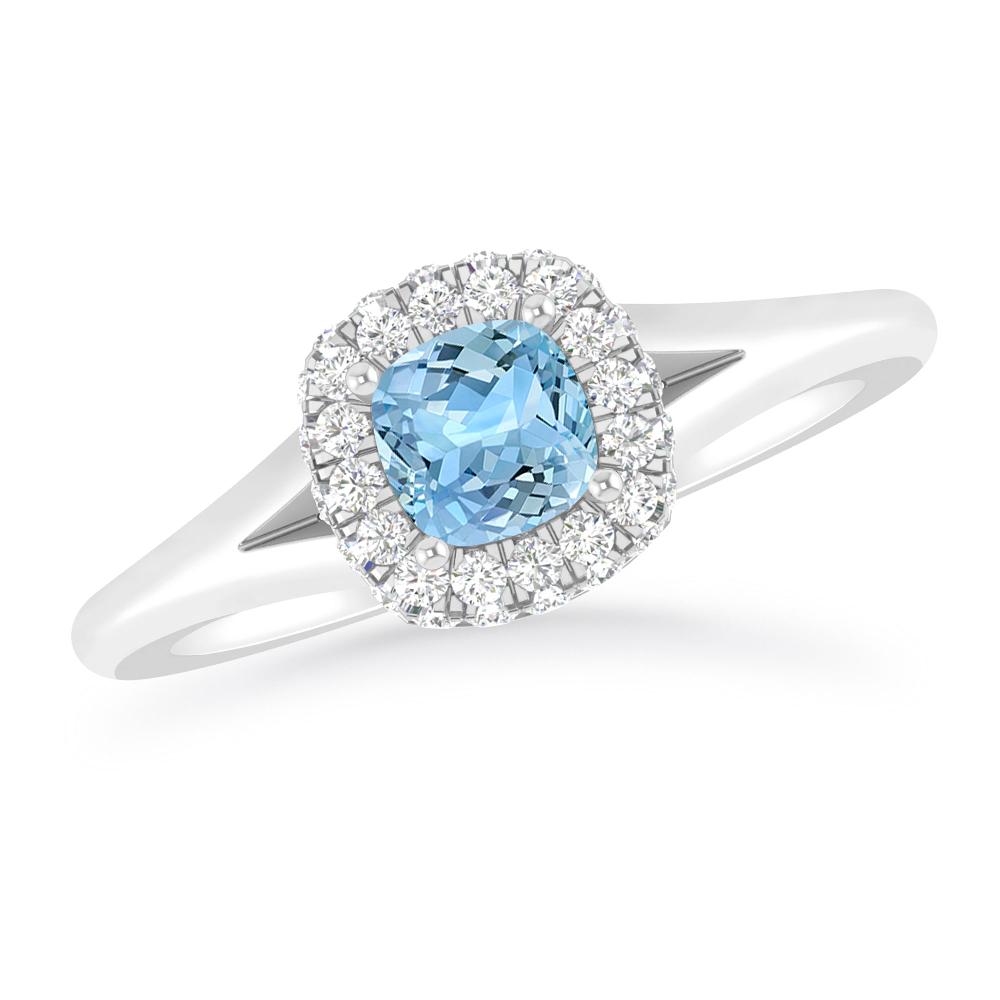 White Gold - Aquamarine