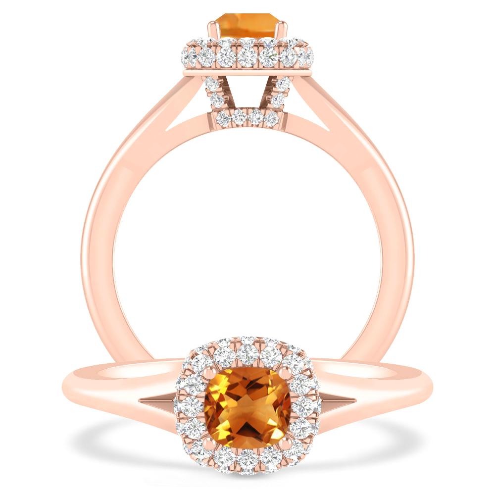 Rose Gold - Citrine