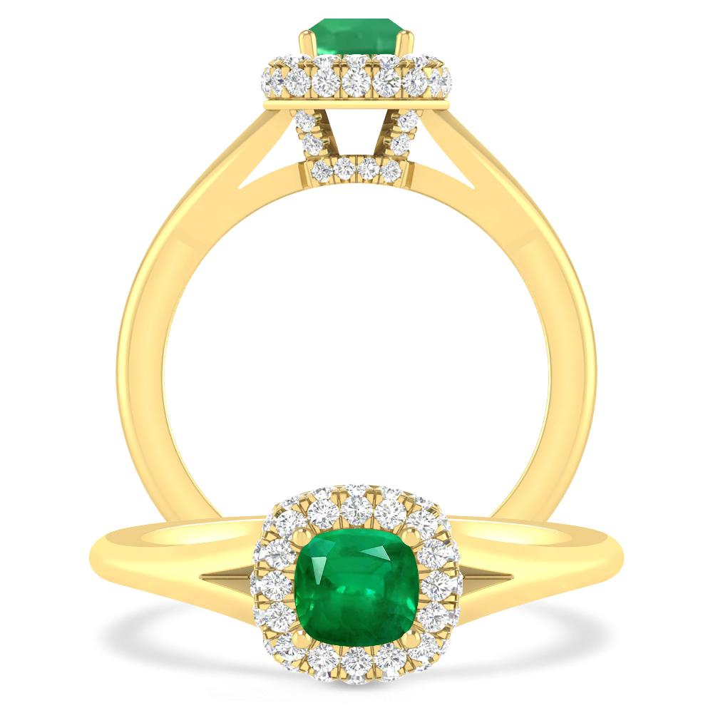 Yellow Gold - Emerald