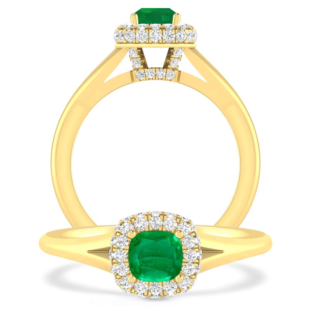 Yellow Gold - Emerald