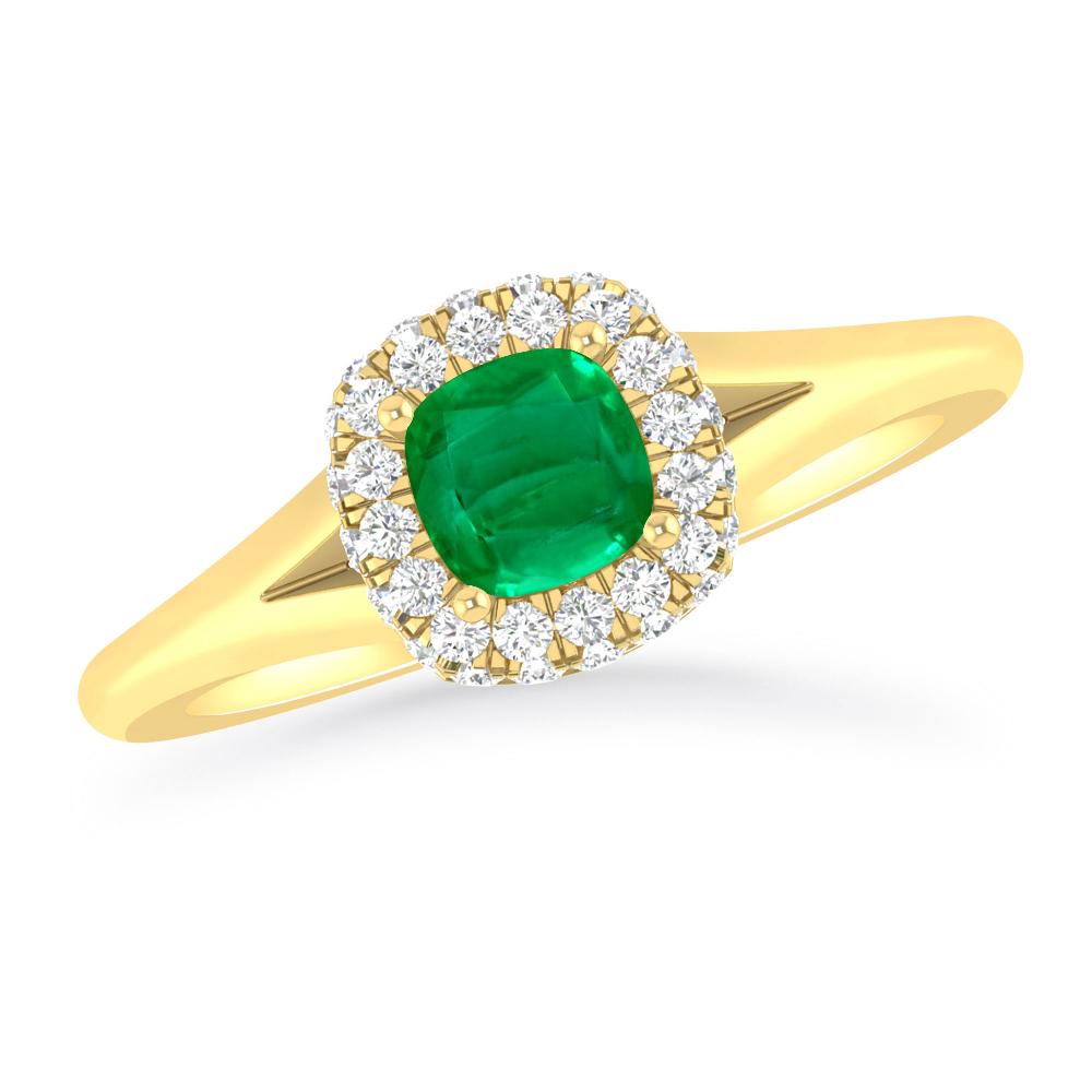 Yellow Gold - Emerald