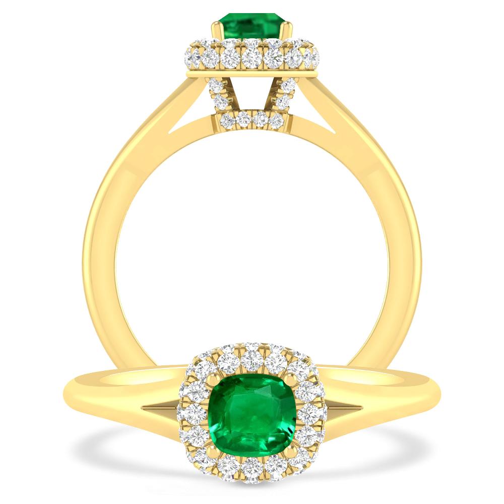 Yellow Gold - Emerald