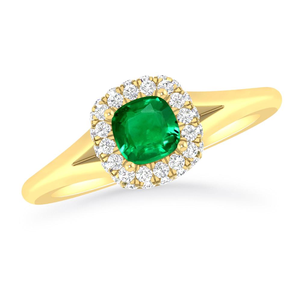 Yellow Gold - Emerald