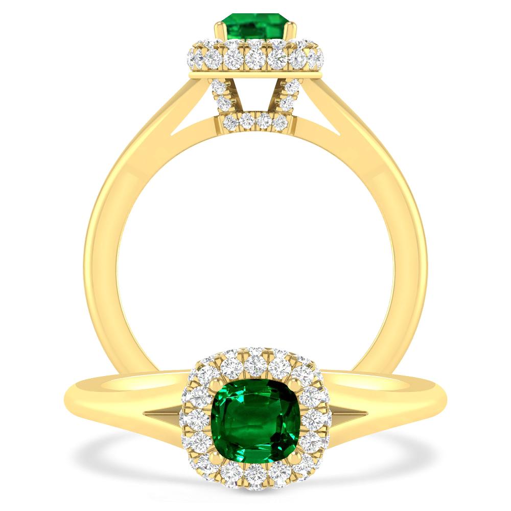 Yellow Gold - Emerald