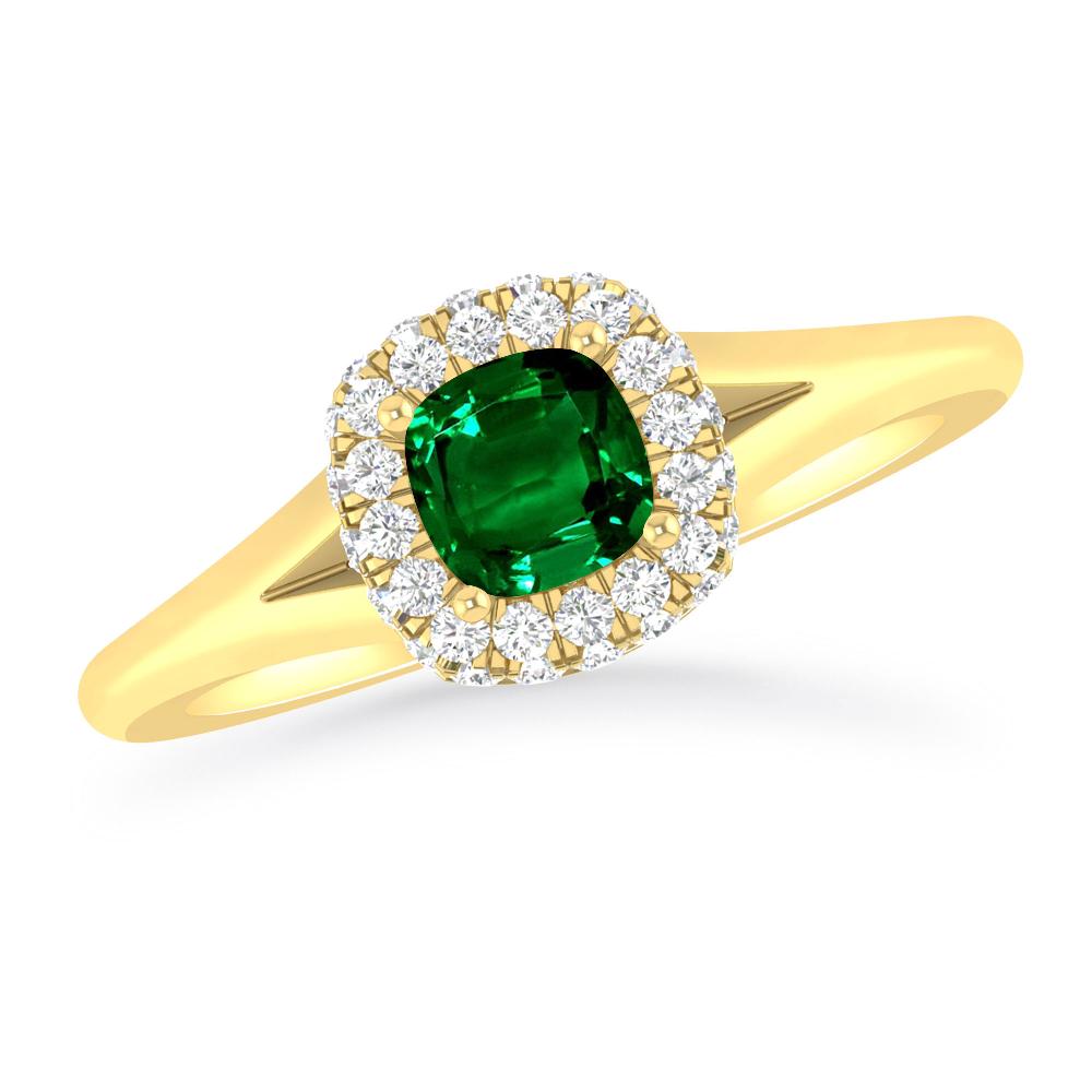 Yellow Gold - Emerald