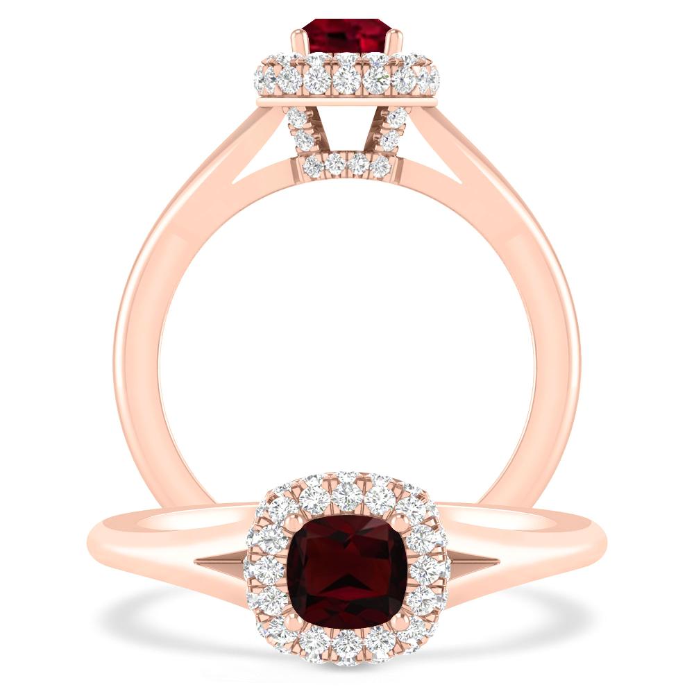 Rose Gold - Garnet