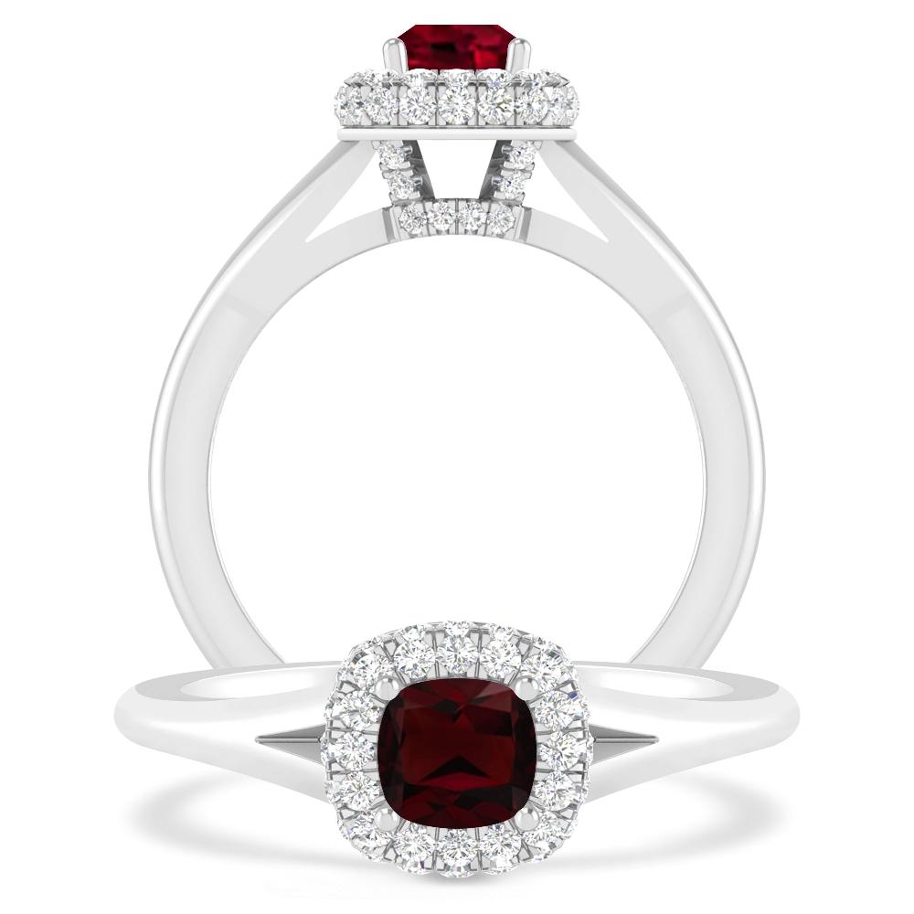 White Gold - Garnet