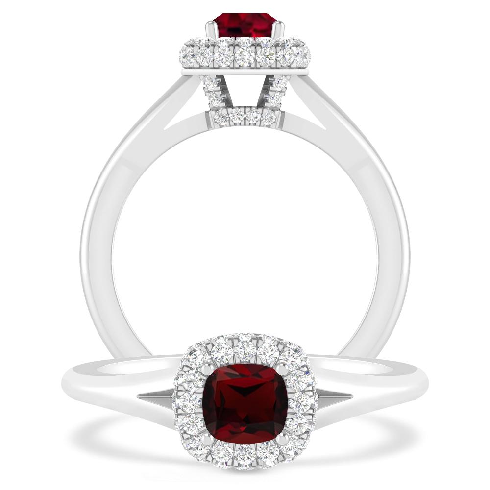 White Gold - Garnet