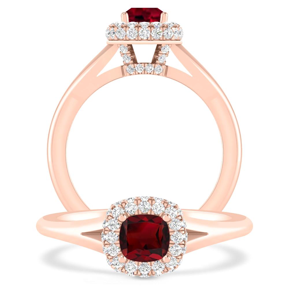 Rose Gold - Garnet