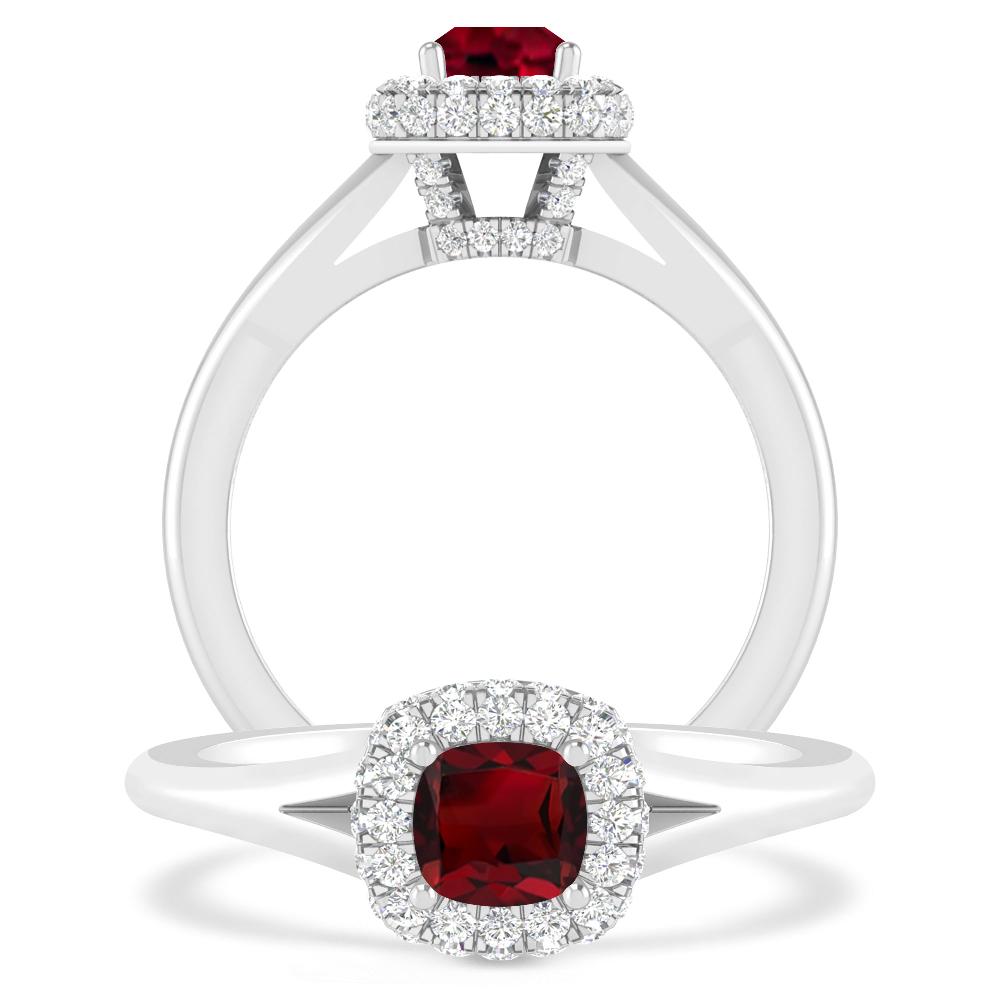 White Gold - Garnet