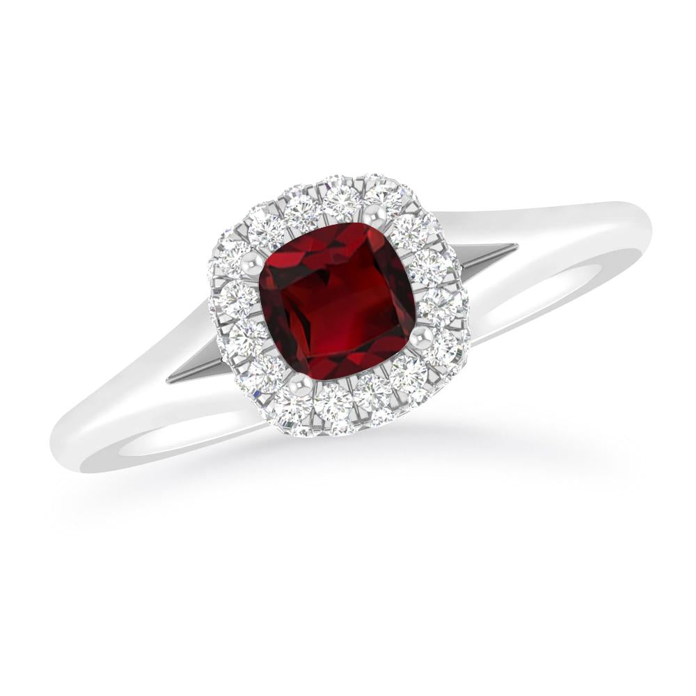 White Gold - Garnet