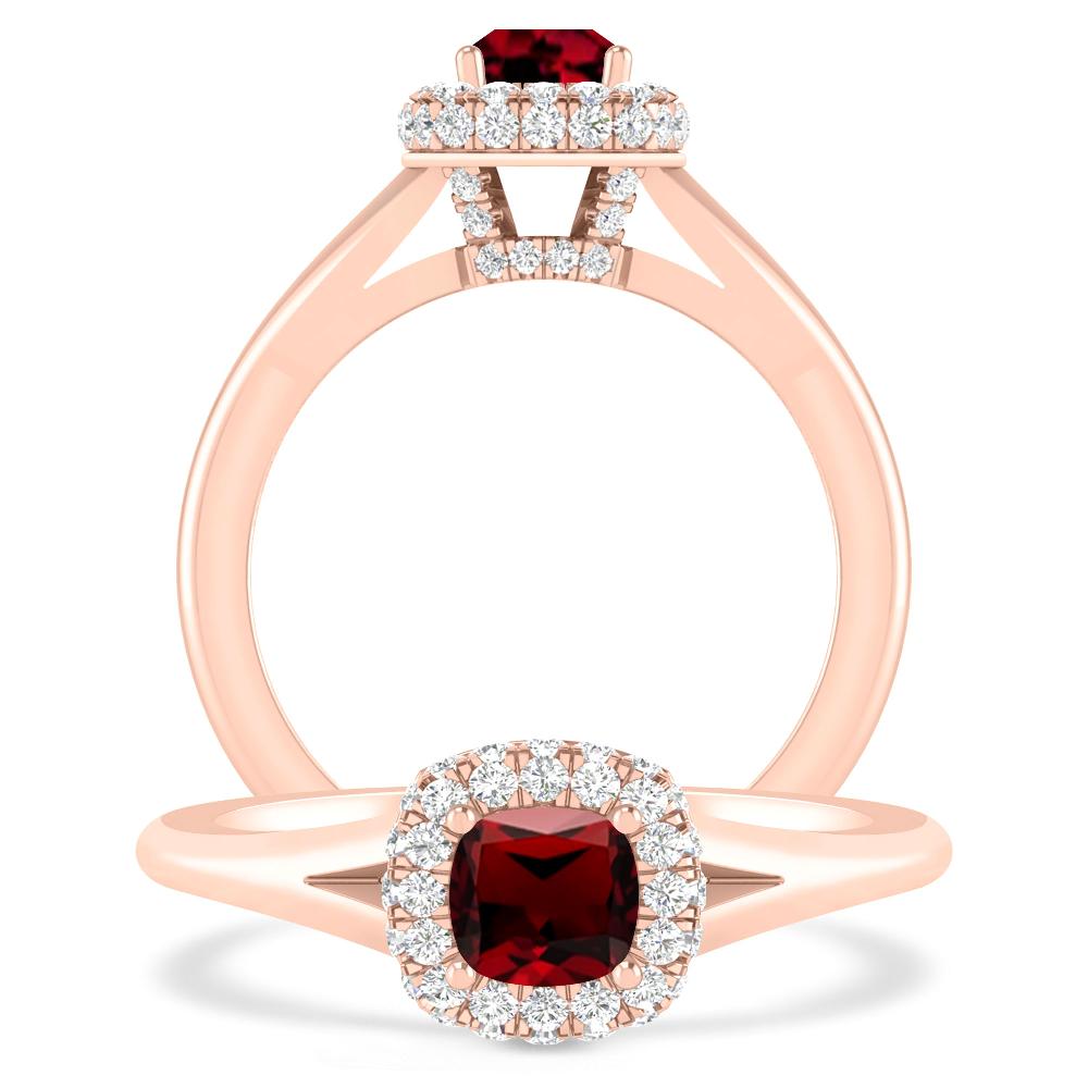 Rose Gold - Garnet