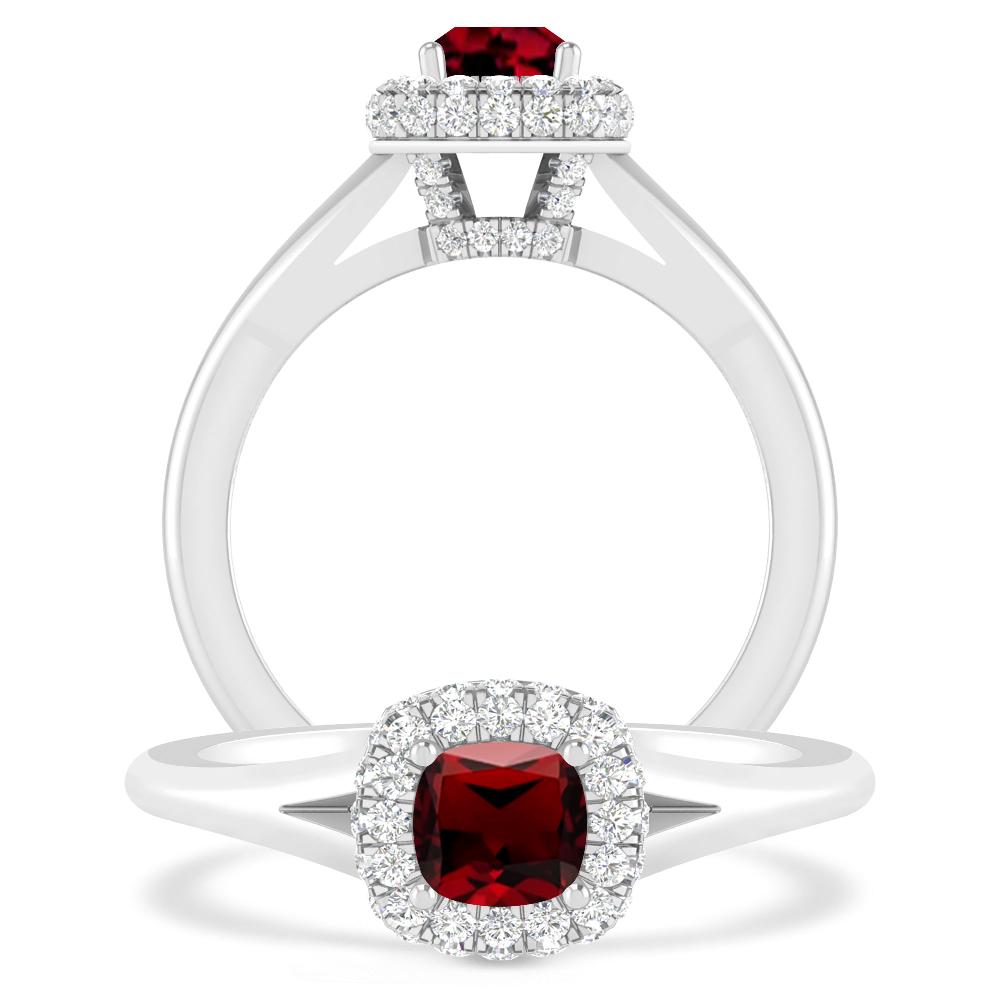 White Gold - Garnet