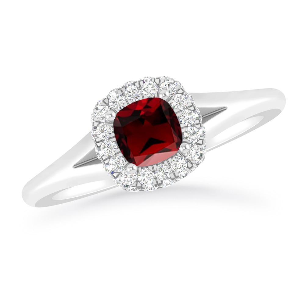 White Gold - Garnet