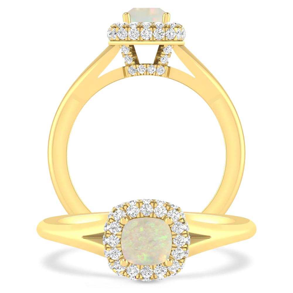 Yellow Gold - Opal