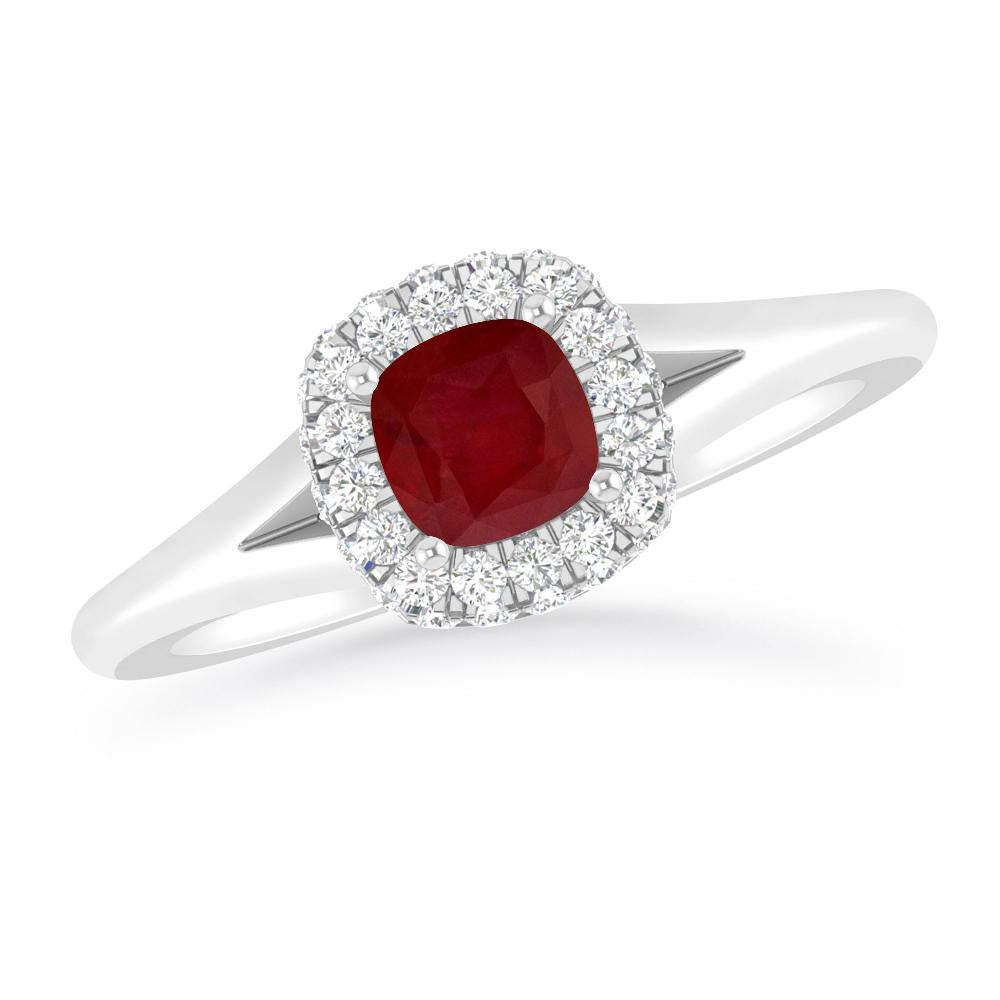 White Gold - Ruby