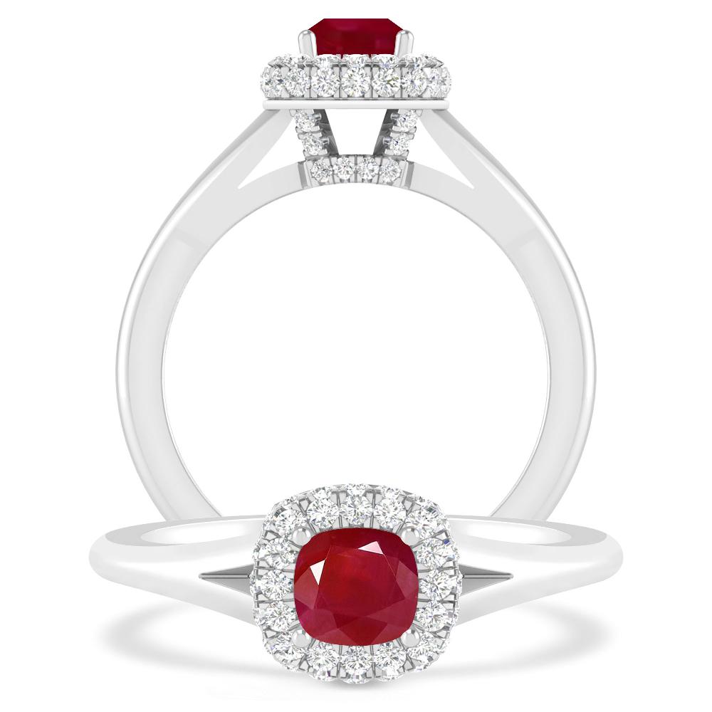 White Gold - Ruby