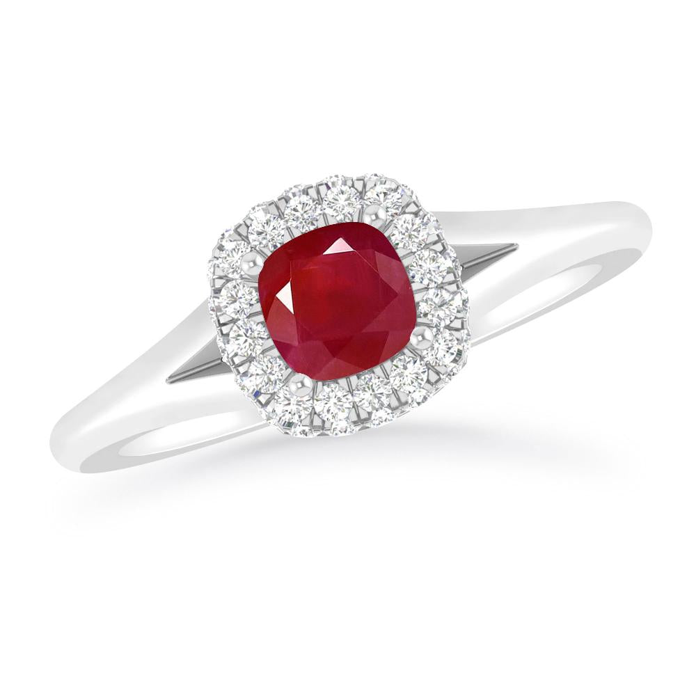 White Gold - Ruby