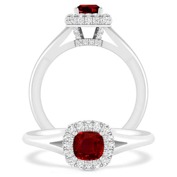 White Gold - Ruby