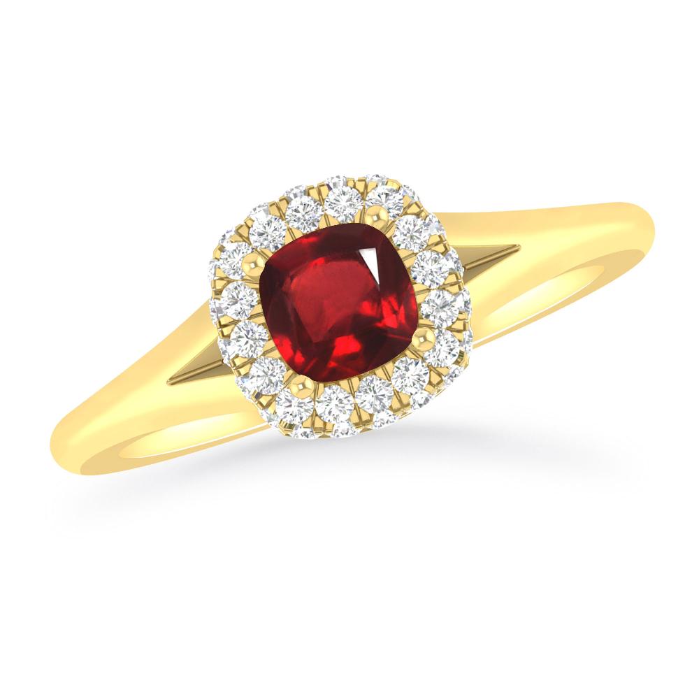 Yellow Gold - Ruby