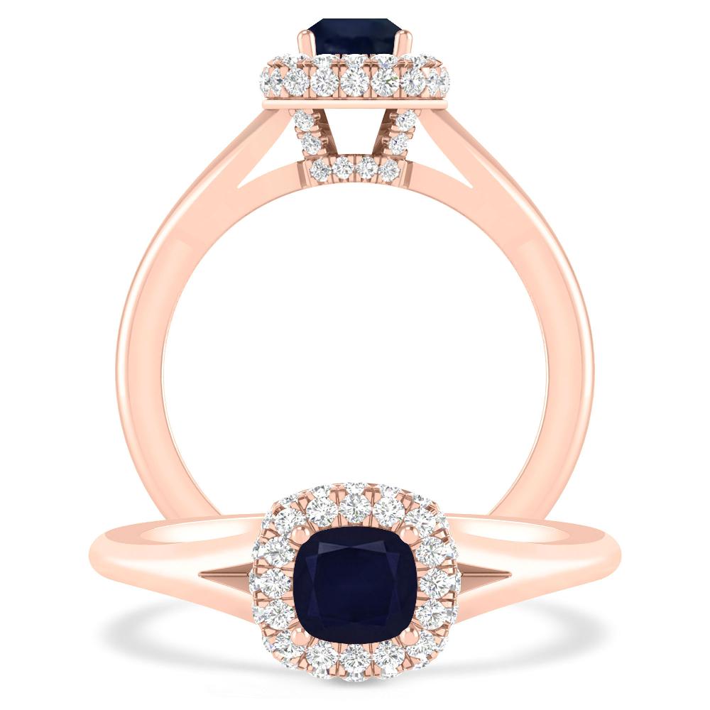 Rose Gold - Sapphire