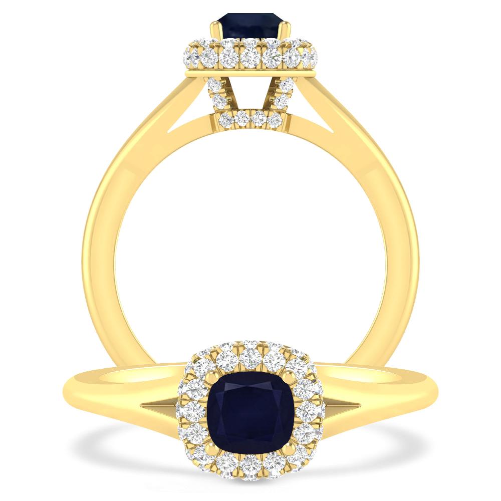 Yellow Gold - Sapphire