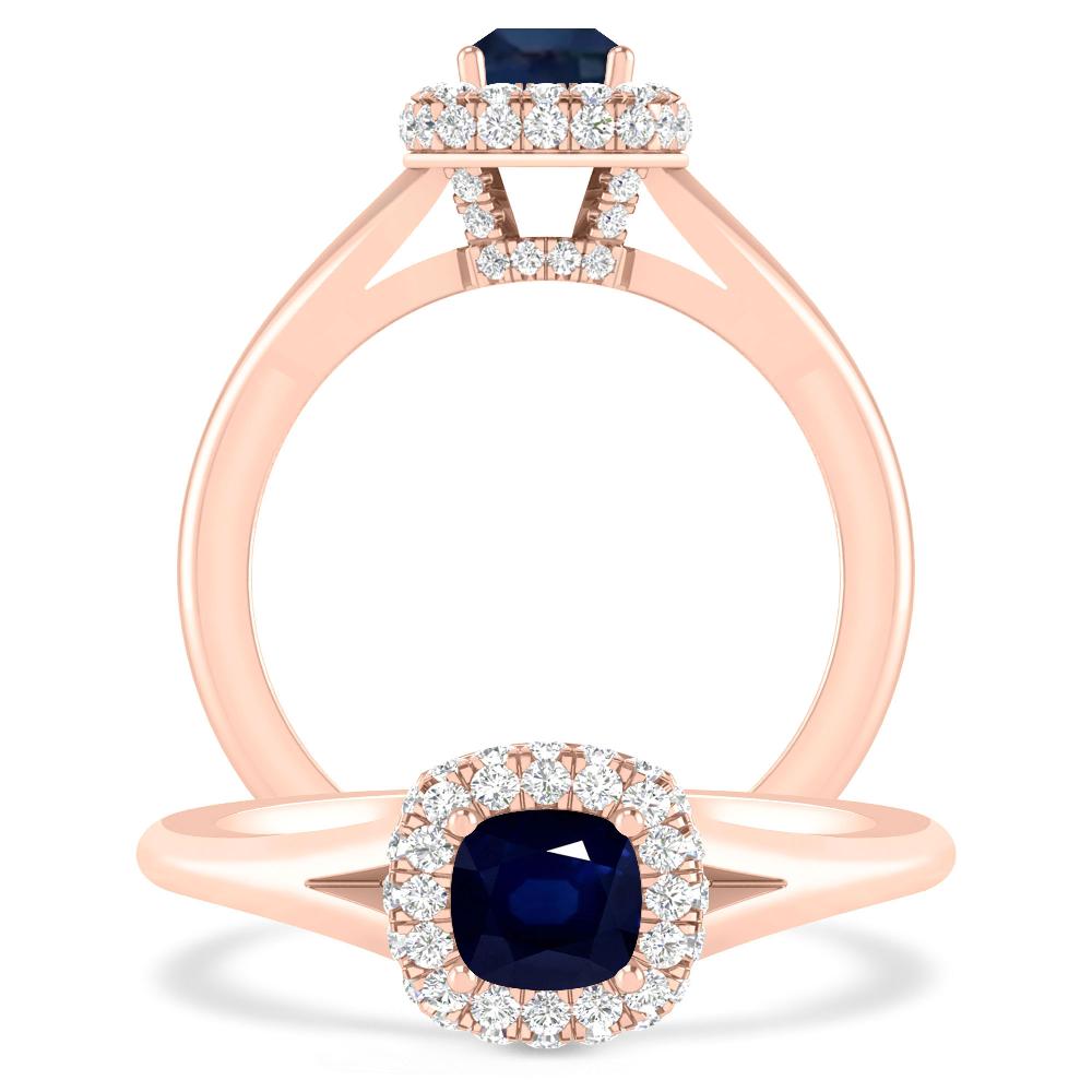 Rose Gold - Sapphire