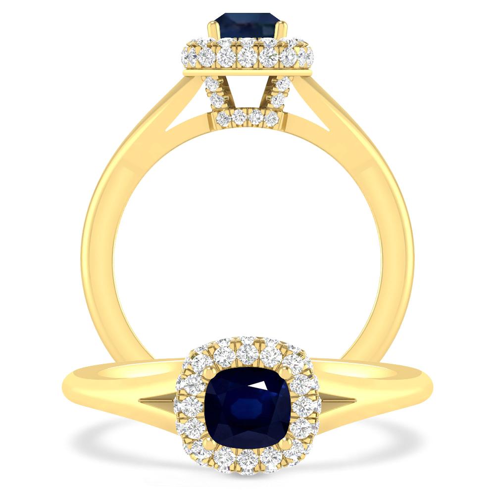 Yellow Gold - Sapphire