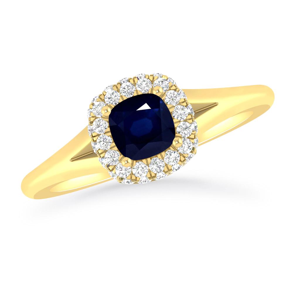 Yellow Gold - Sapphire