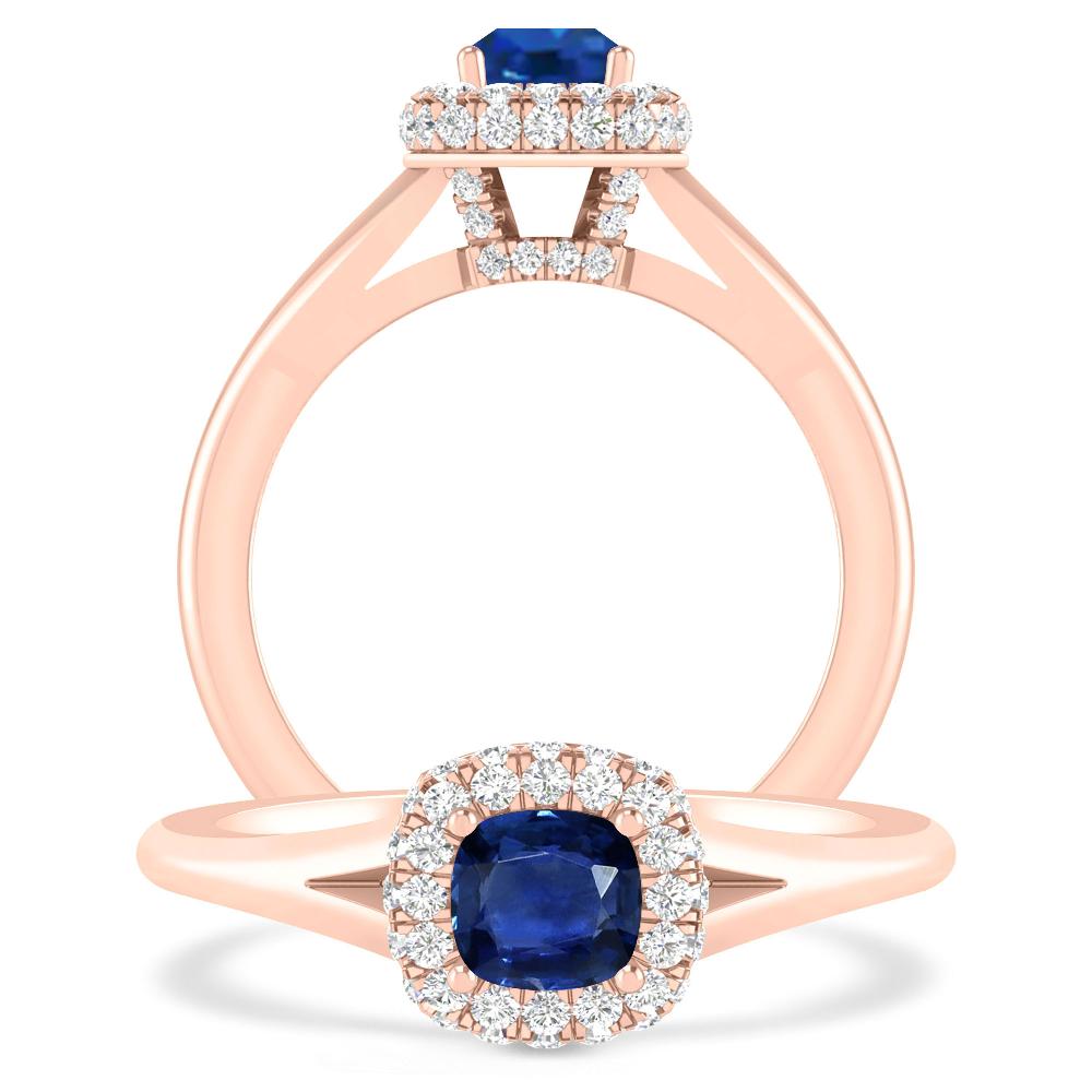 Rose Gold - Sapphire