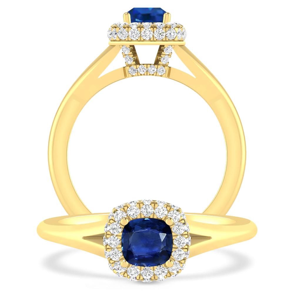 Yellow Gold - Sapphire