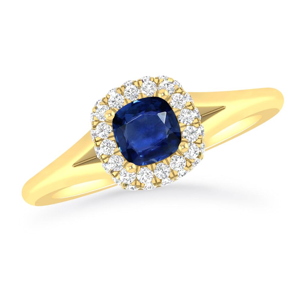 Yellow Gold - Sapphire