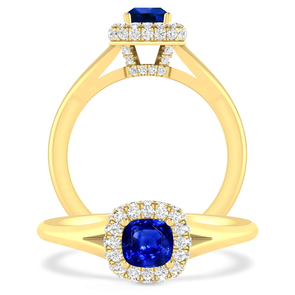 Yellow Gold - Sapphire