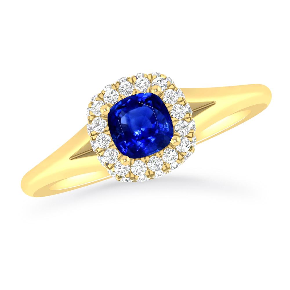 Yellow Gold - Sapphire