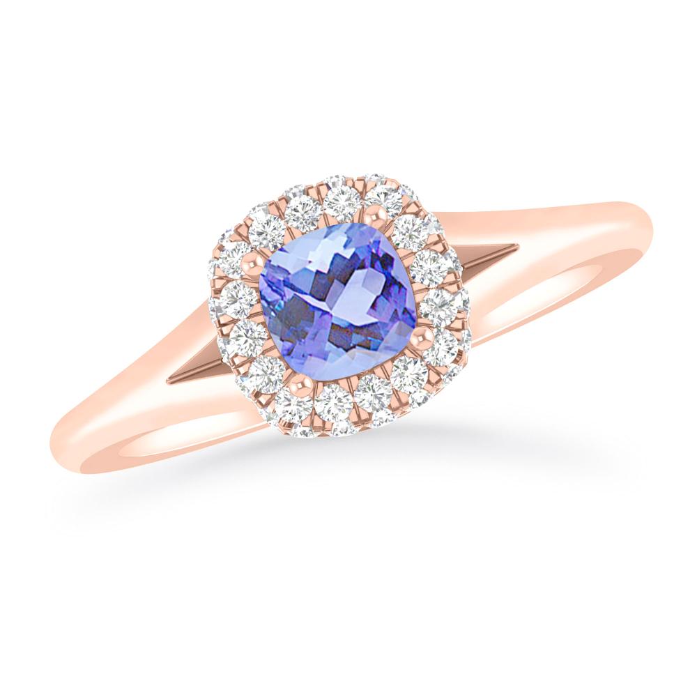 Rose Gold - Tanzanite