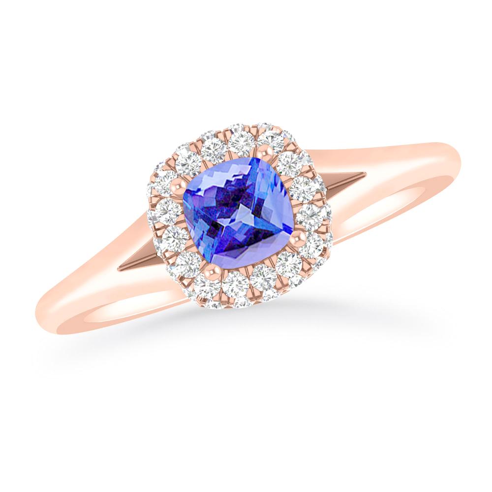 Rose Gold - Tanzanite