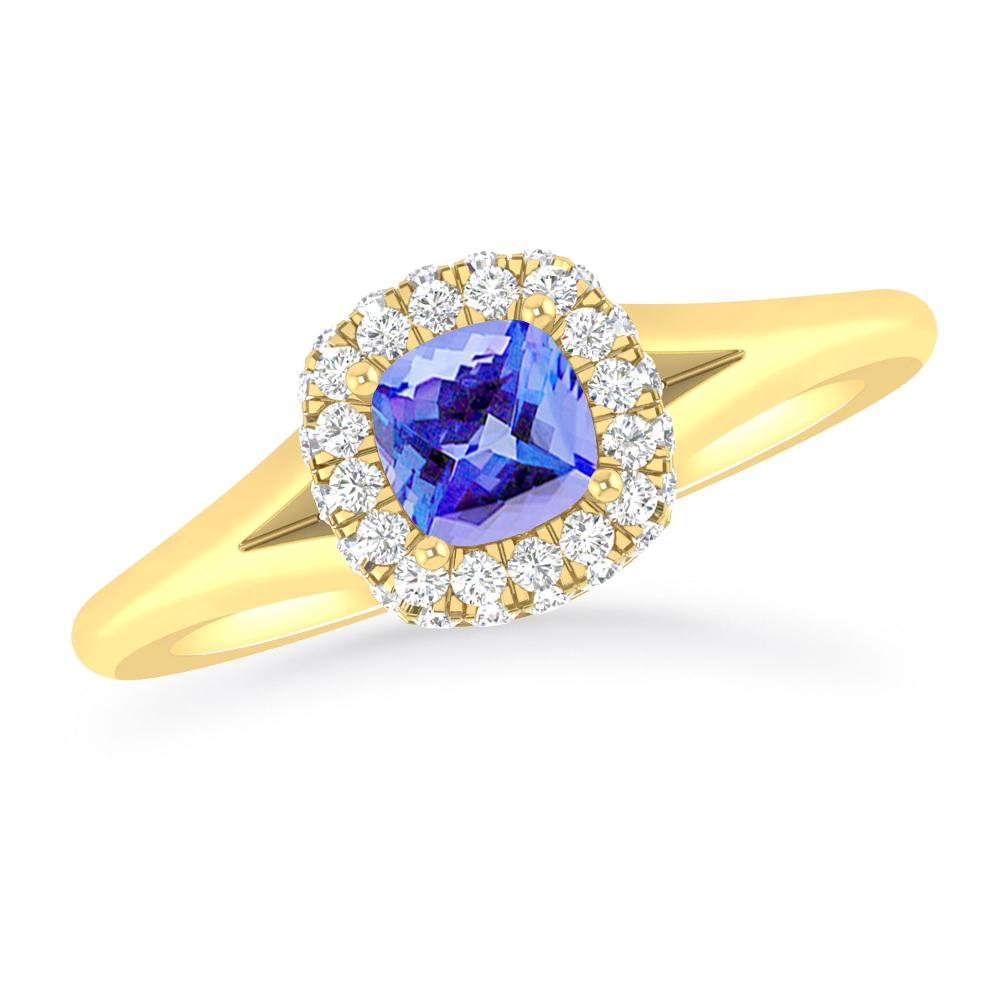 Yellow Gold - Tanzanite