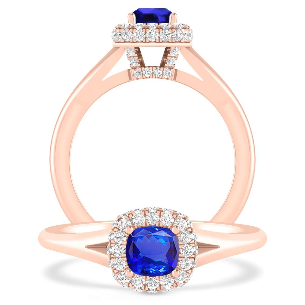 Rose Gold - Tanzanite