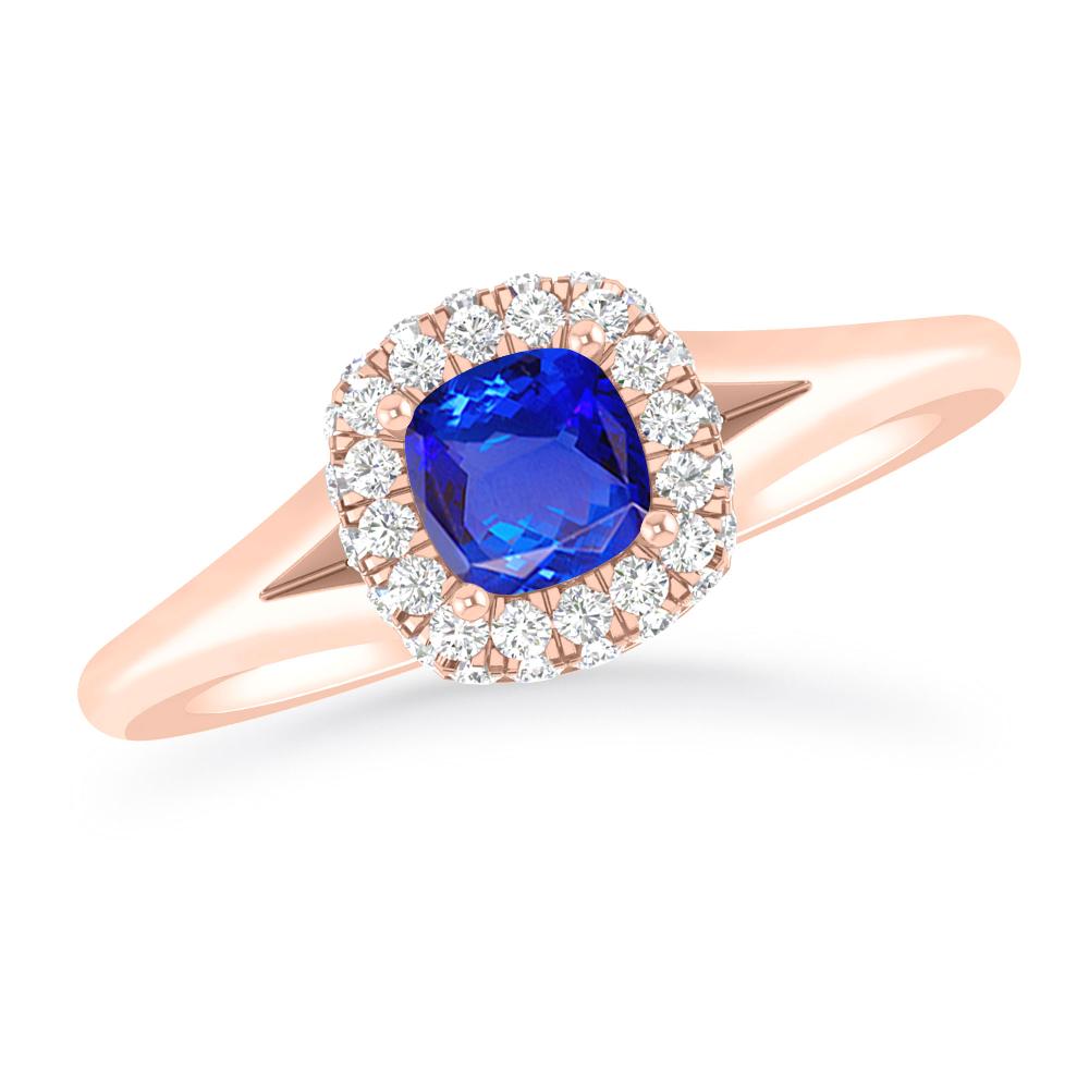 Rose Gold - Tanzanite