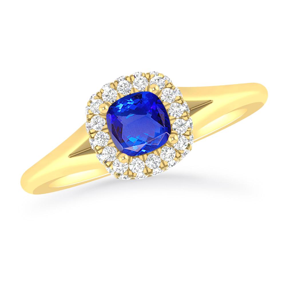 Yellow Gold - Tanzanite